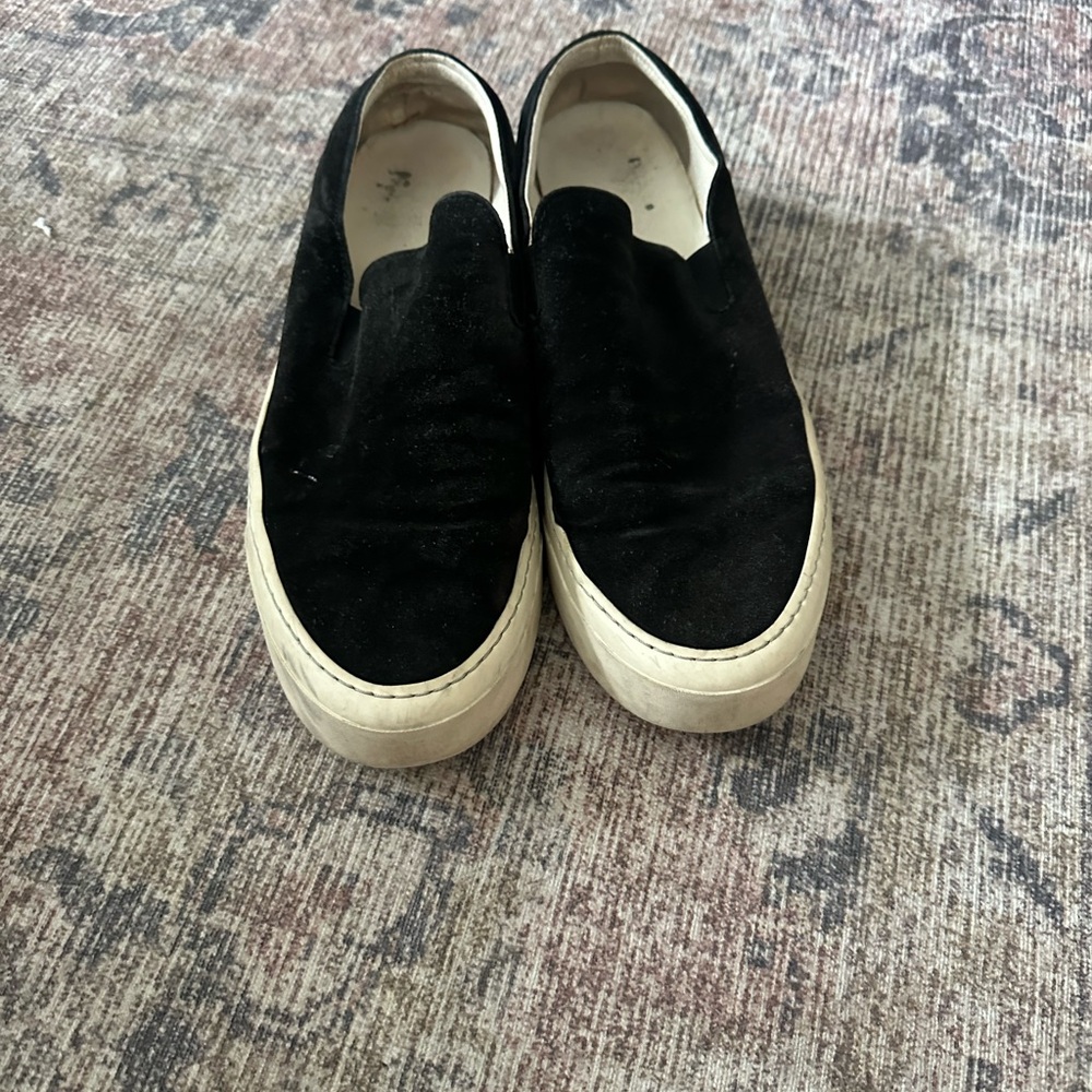Black Slip-On Shoes